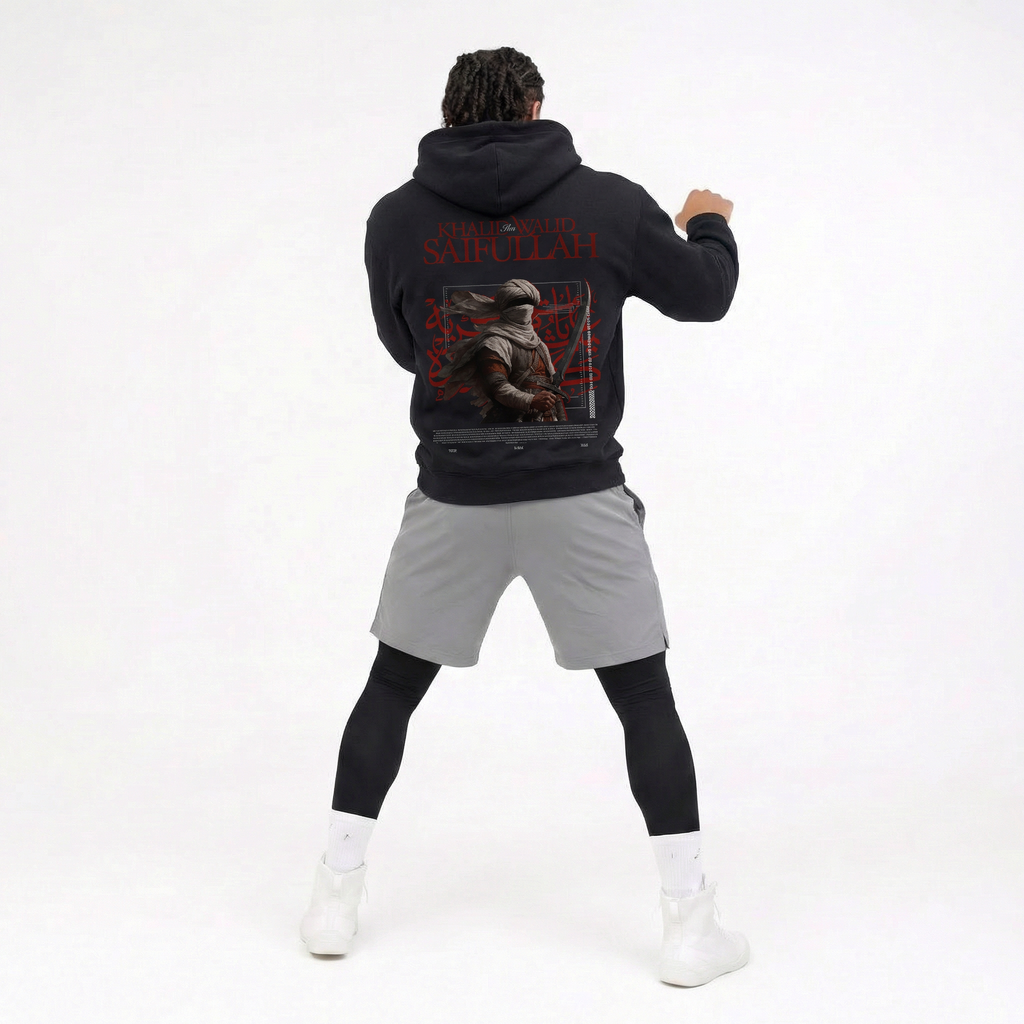 Islamic Hoodie – Khalid ibn al-Walid (RA) Inspired Streetwear